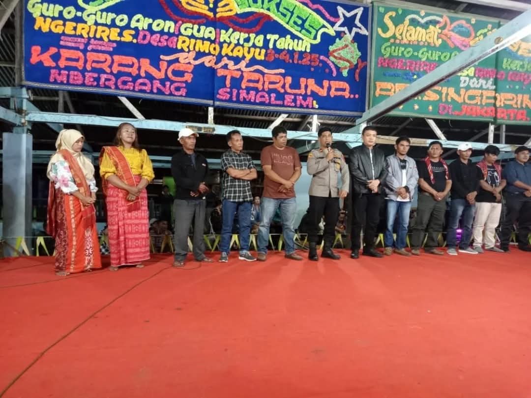 Polsek Payung Amankan Pesta Tahunan di Dua Desa, Pastikan Situasi Tetap Kondusif