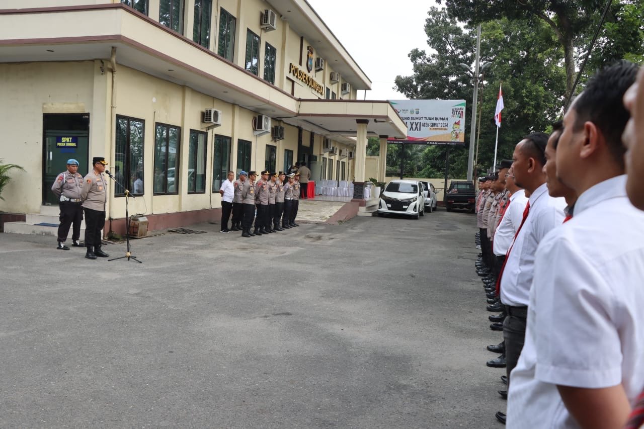 Pimpin Apel di Polsek Sunggal, Kapolrestabes Medan: Berikan Layanan Terbaik ke Masyarakat Rentan