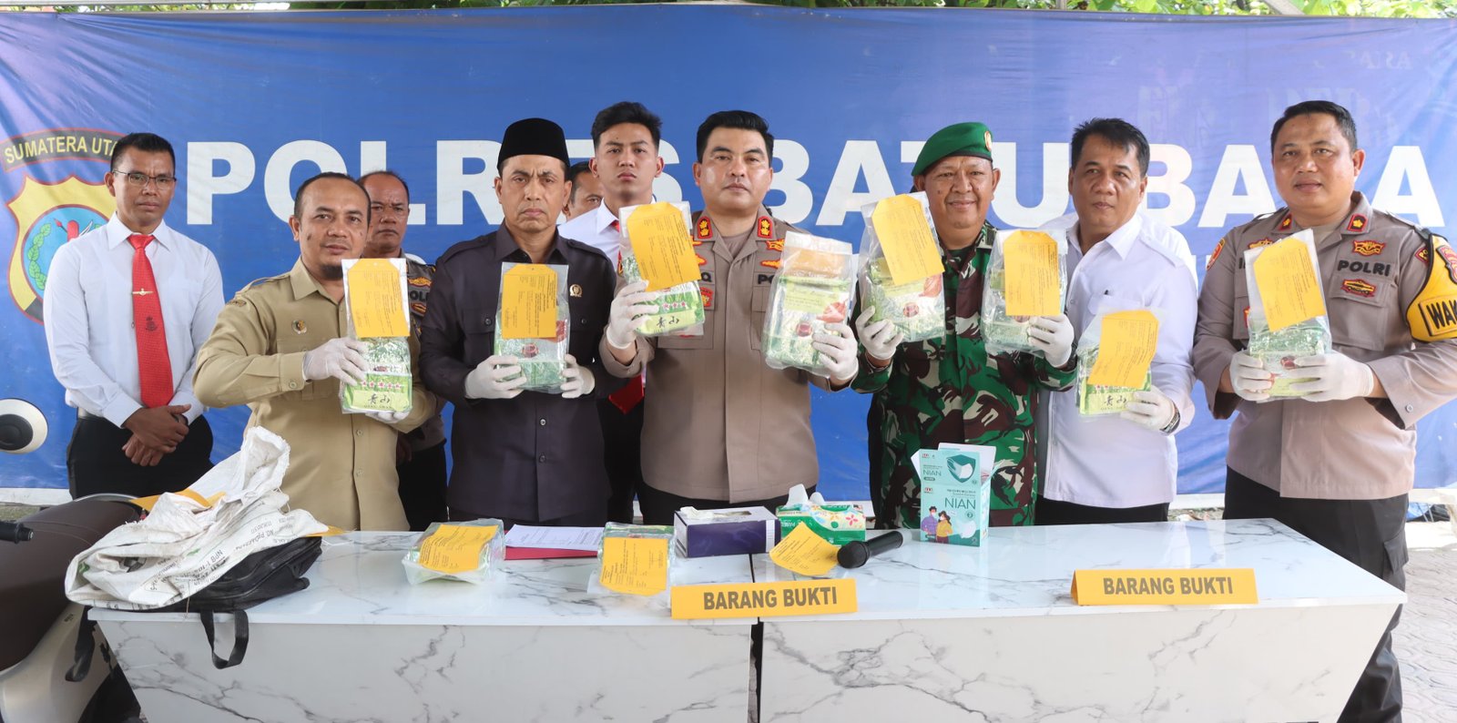 Polres Batu Bara Tangkap Pengedar 10 Kg Sabu