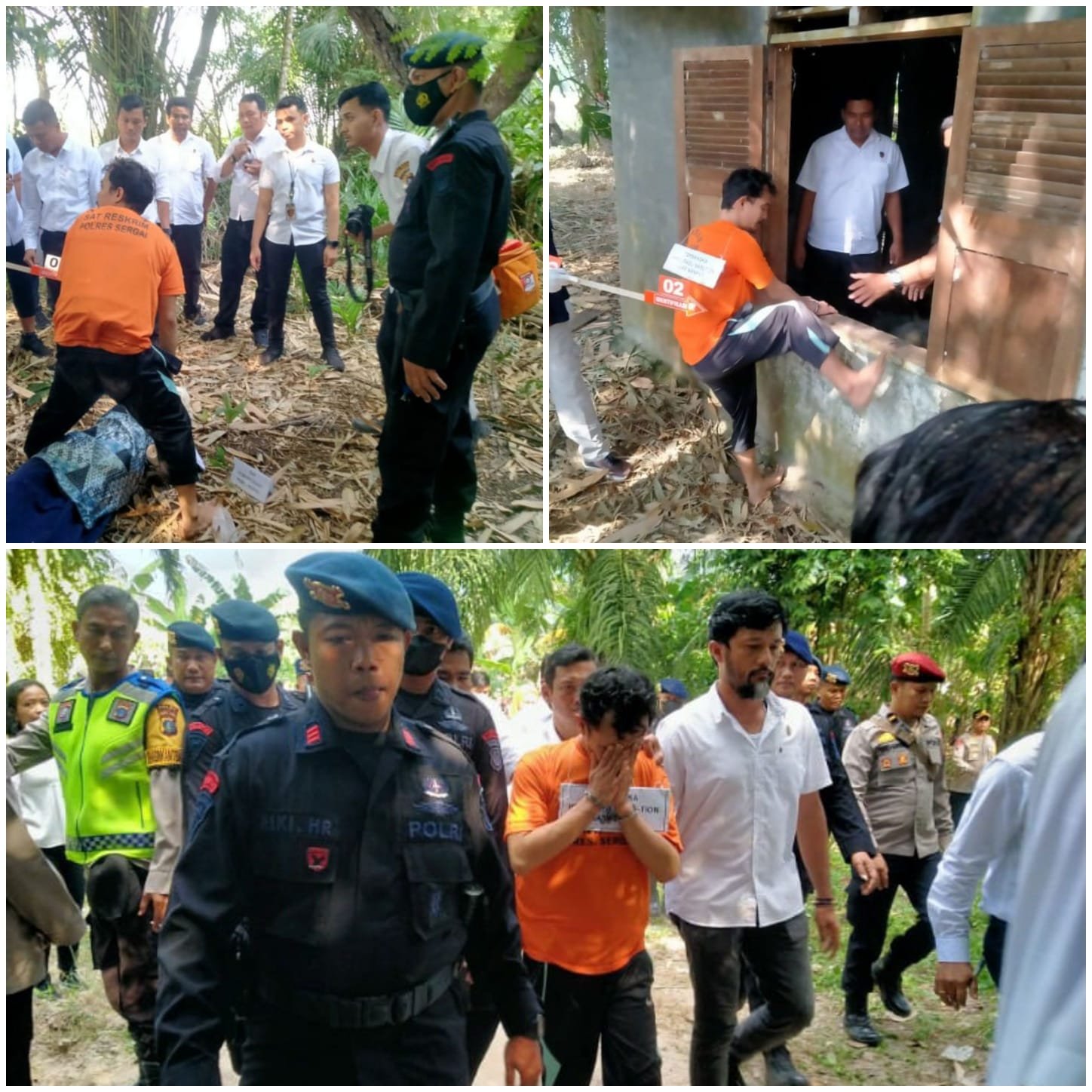 20 Rekonstruksi Pembunuhan Siswi SMP di Pantai Cermin Berjalan Alot
