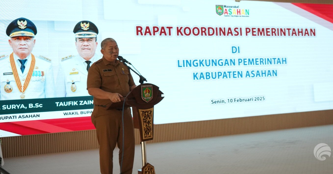 Bupati Asahan Pimpin Rakorpem Bulan Februari 2025