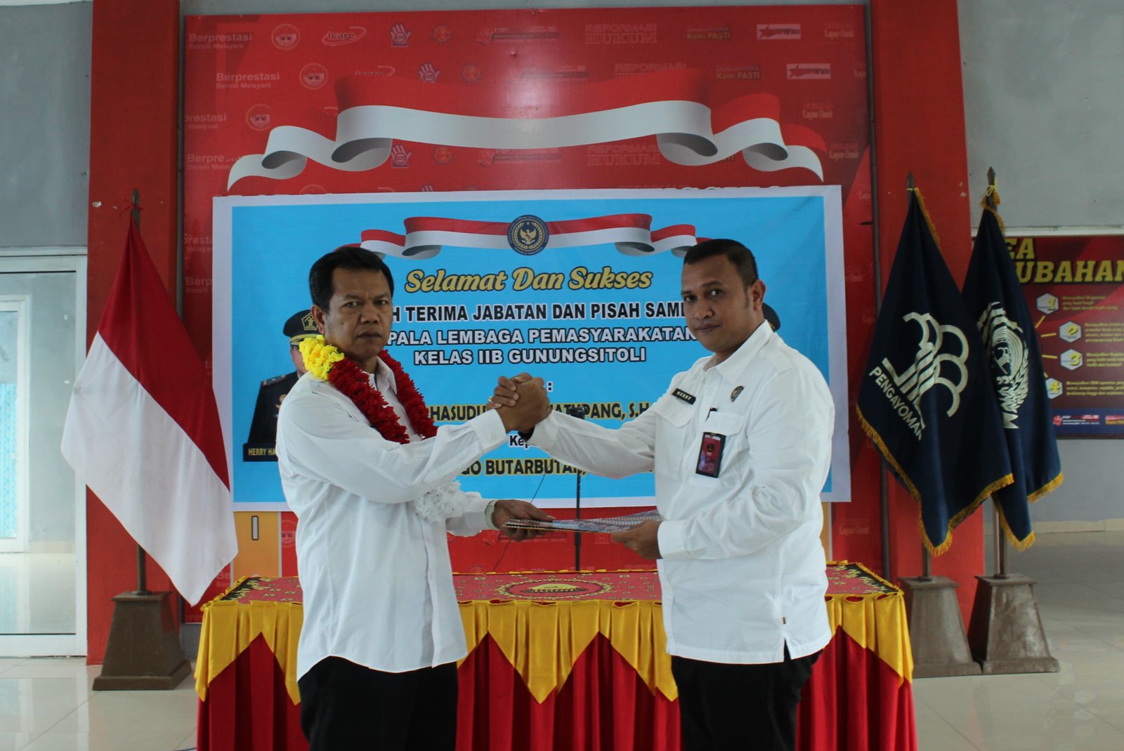 Kalapas Kelas II B Gunung Sitoli Diserah Terimakan