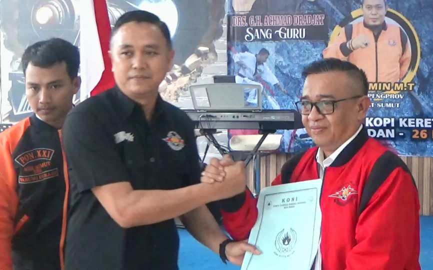 Bobby Oktavianus Zulkarnain terpilih kembali sebagai Ketua Pengurus Kota (Pengkot) Keluarga Olahraga Tarung Derajat (Kodrat) Kota Medan Periode 2025-2029.