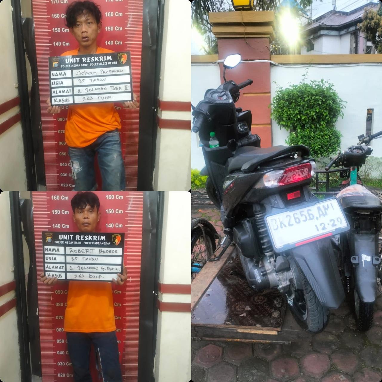 Dua Pelaku Curanmor di Medan Polonia Ditembak Polisi