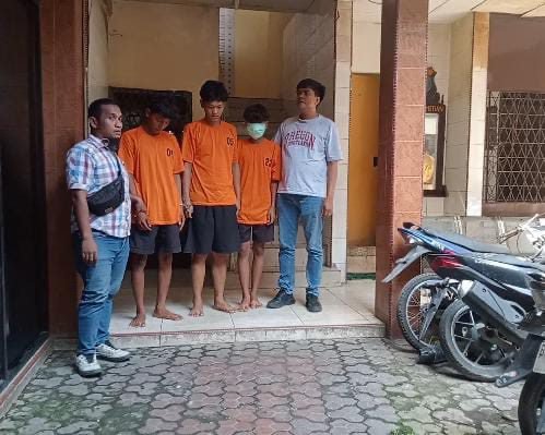 Polisi Tangkap Tiga Orang Pelaku Tawuran di Jalan Halat