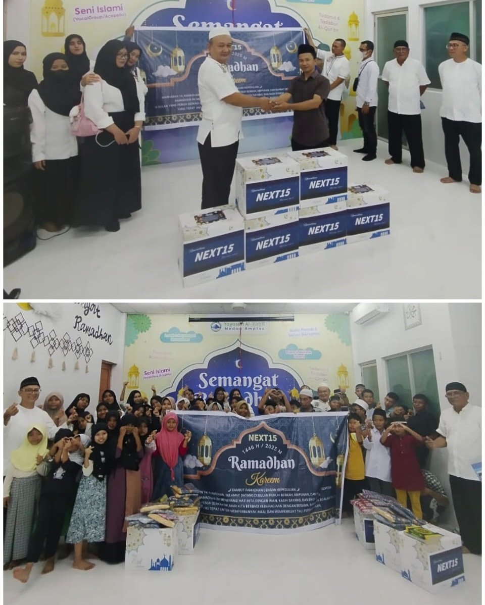 NEXT15 Distribusikan Paket Ramadhan ke Yayasan Al Kahfi Medan