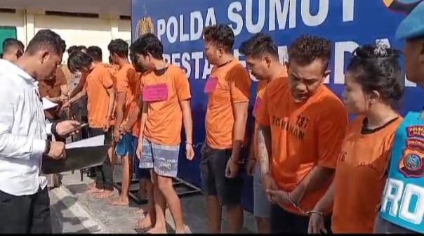 15 Penjahat Jalanan di Medan Sekitarnya Ditangkap