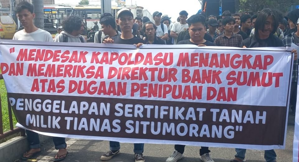 Kasus Tianas Situmorang, Massa APMS Geruduk Polda Sumut