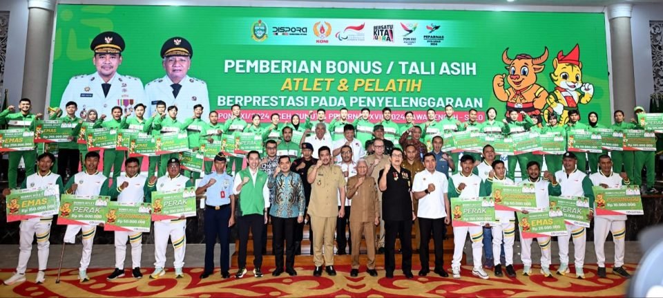 Atlet PON dan Peparnas Senang Bonus Ditambah