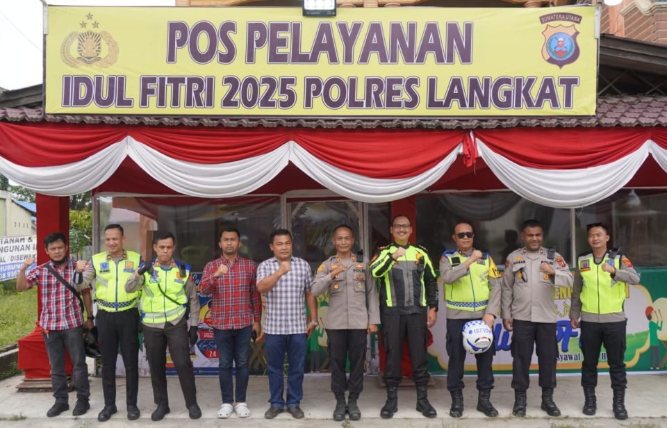 Kapolres Langkat Cek Kesiapan Pos Pengamanan Ops Ketupat Toba 2025