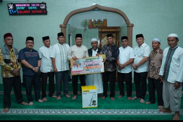 Safari Ramadhan 2025, Wakil Bupati Asahan Kunjungi Masjid Al – Ikhlas Desa Rawa Sari