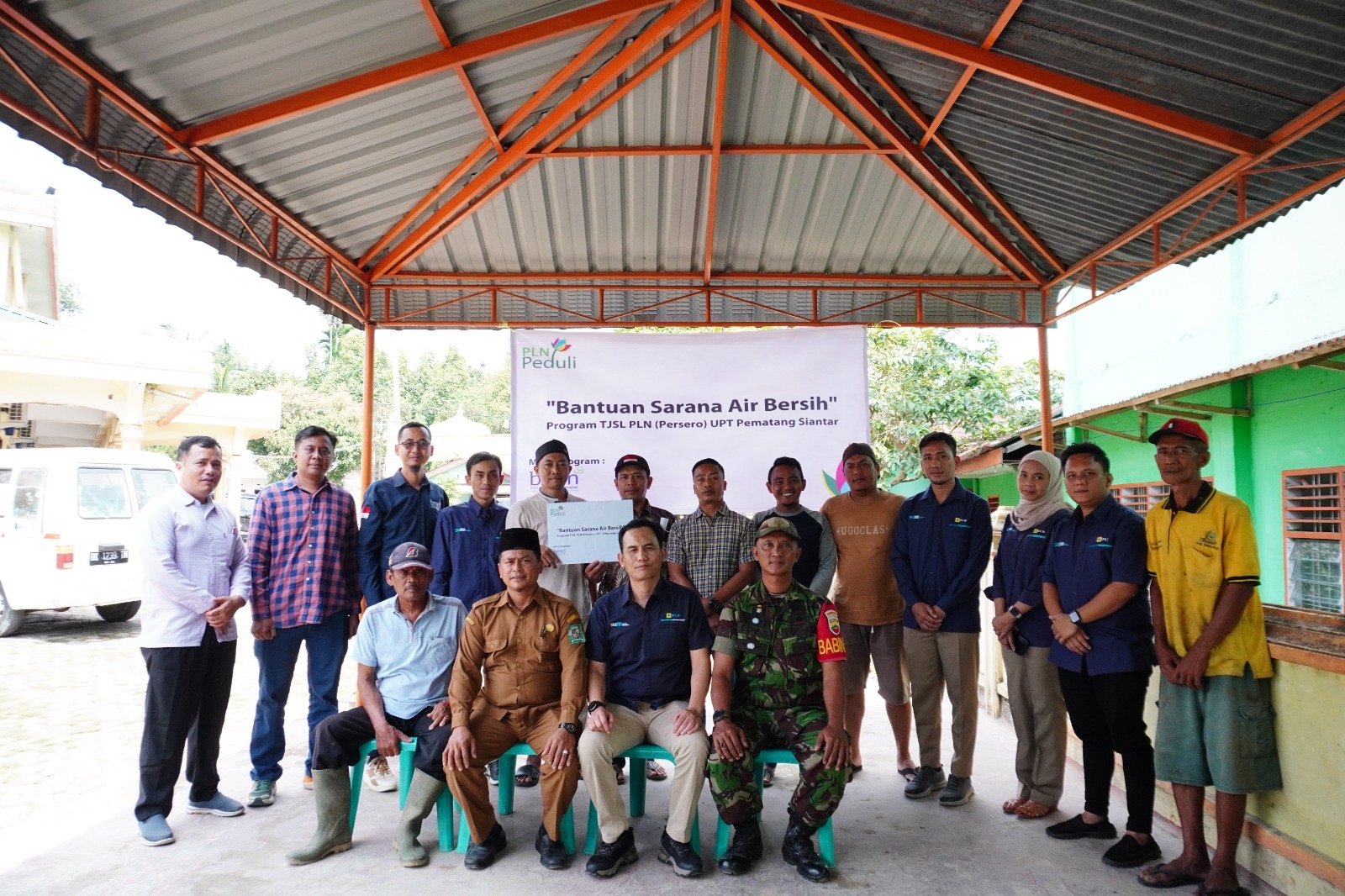 PLN UPT Pematangsiantar Resmikan Sarana Air Bersih di Desa Karang Sari