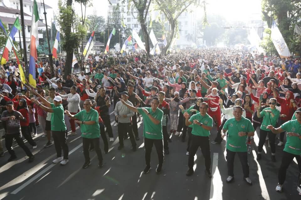CFD Medan Dimeriahkan HUT Satpol PP dan Satlinmas, Rico Waas Sampaikan Ini