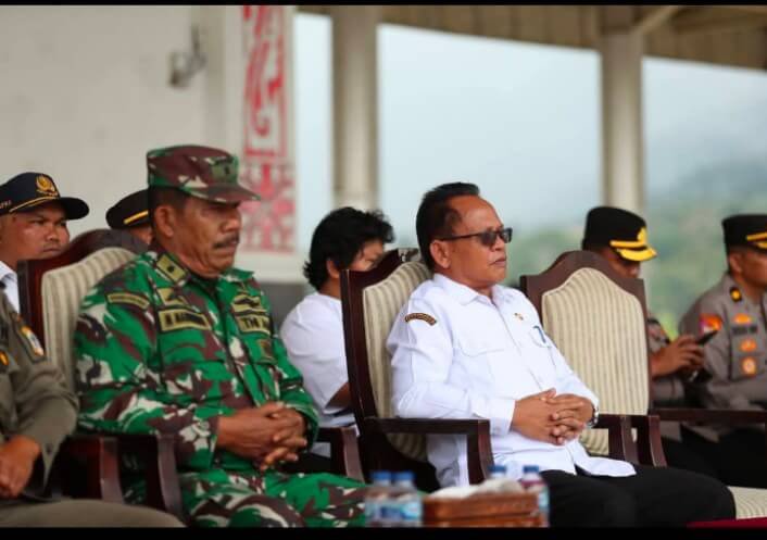 Sekda Pakpak Bharat Hadiri Apel Gabungan Persiapan Operasi Ketupat Toba 2025