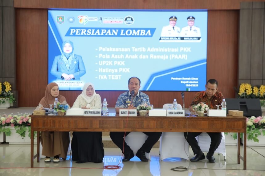 Bupati Asahan Membuka Rapat Persiapan Lomba TP-PKK Kabupaten Asahan