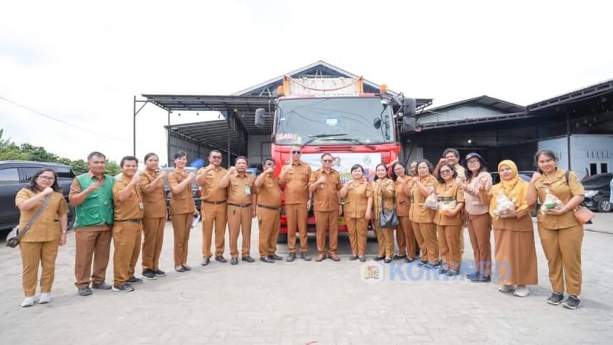 Wakil Bupati Karo Lepas Ekspor Kentang dan Ubi Jalar ke Singapura