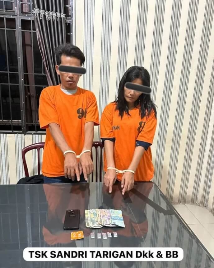 Polsek Tigabinanga Bekuk Pengedar Sabu di Kedai Kopi