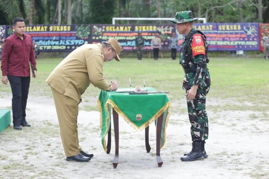 Bupati Asahan Buka TMMD ke-124 di Desa Silo Bonto