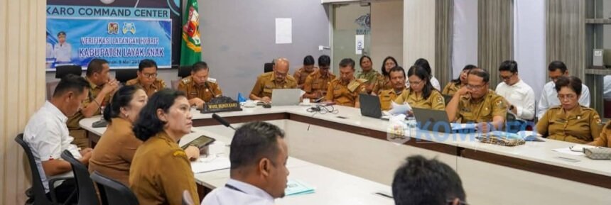 Wakil Bupati Karo Hadiri Verifikasi Lapangan Hybrid Evaluasi Kabupaten Layak Anak