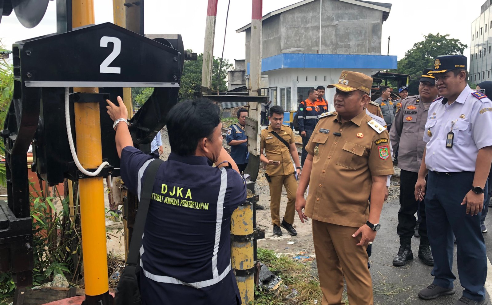 Wakil Bupati Asahan Resmikan 3 JPL di Perlintasan Kota Kisaran dan Air Batu