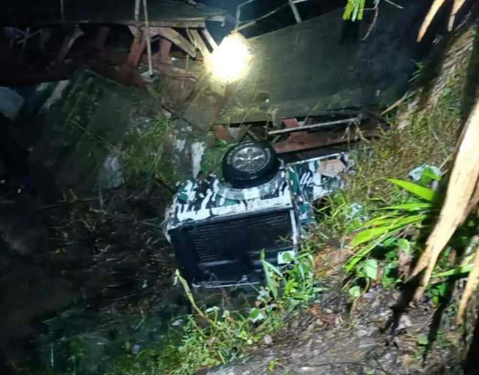 Anggaran Minim, Jembatan Penghubung Antar Desa Ambruk di Namorambe
