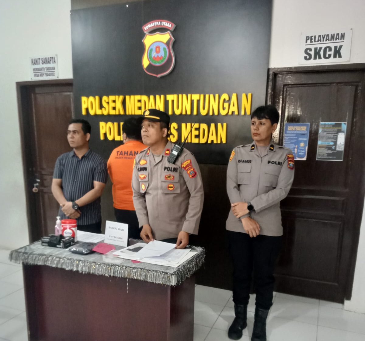 Polsek Medan Tuntungan Tangkap Pelaku Penganiayaan Wartawan