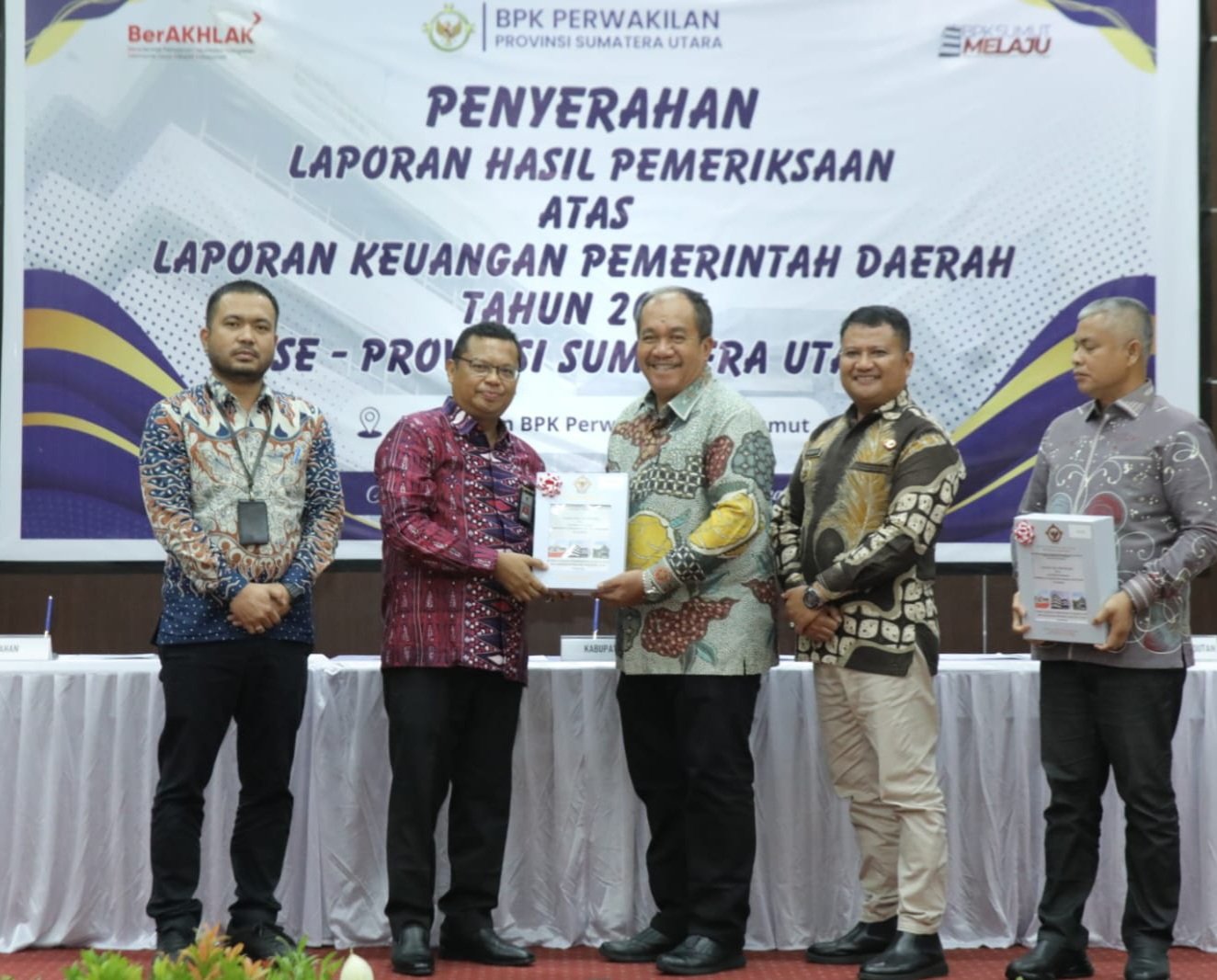 Pemkab Asahan Raih Opini WTP ke-8 Berturut-Turut dari BPK RI