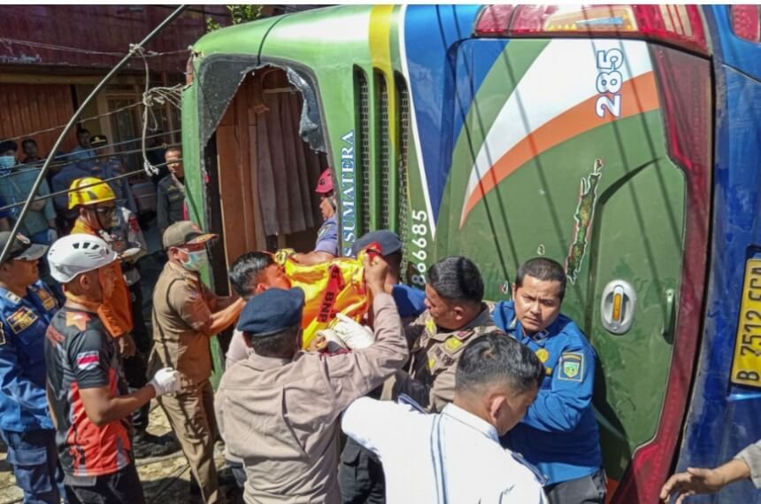 Polri Selidiki Kecelakaan Maut Bus ALS di Padang Panjang, 12 Tewas dan 23 Luka