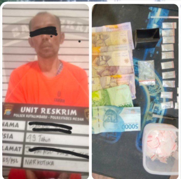 Opsnal Unit Reskrim Polsek Kutalimbaru Berhasil Amankan Pelaku Penjual Narkoba Jenis Sabu-Sabu