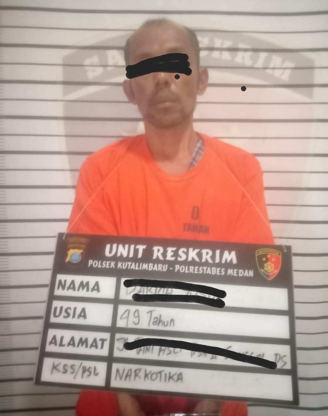 Polsek Kutalimbaru Tangkap Residivis Pengedar Sabu, 20 Paket Kecil Diamankan
