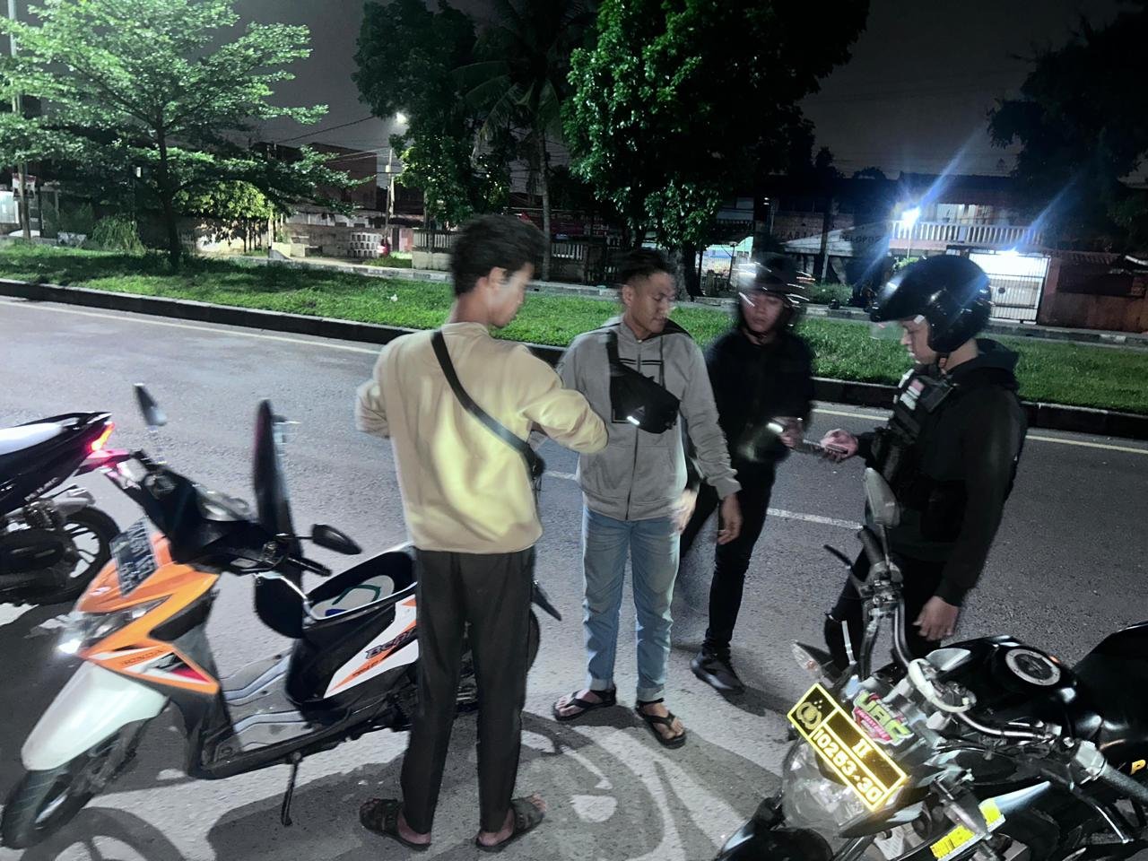 URC GAS 3C Polrestabes Medan Gencar Patroli Malam Antisipasi Kejahatan Jalanan
