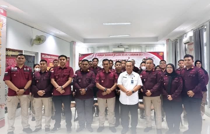 Penguatan Tugas Fungsi Permasyarakatan, Inspektur Wilayah I Kunjungi Rutan Labuhan Deli