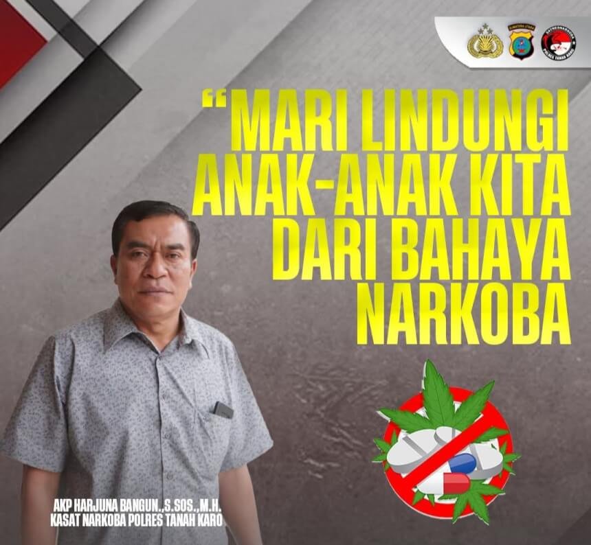 Kasat Narkoba Polres Tanah Karo Ajak Masyarakat Lindungi Anak dari Bahaya Narkoba
