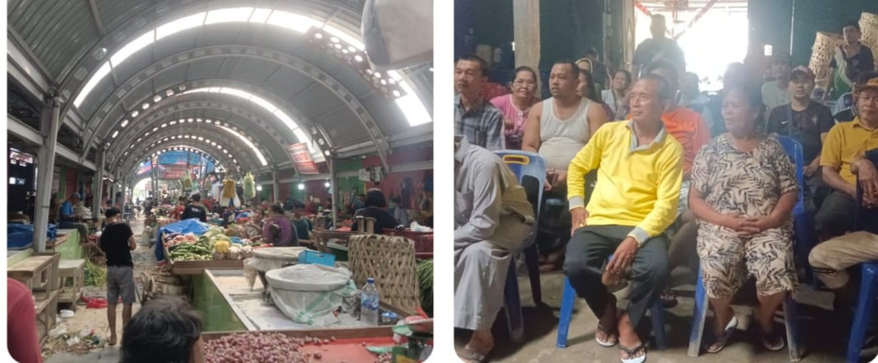 Pedagang Pasar Akik Tuntut Janji PUD. Pasar, Dukung Pembangunan Pembatas