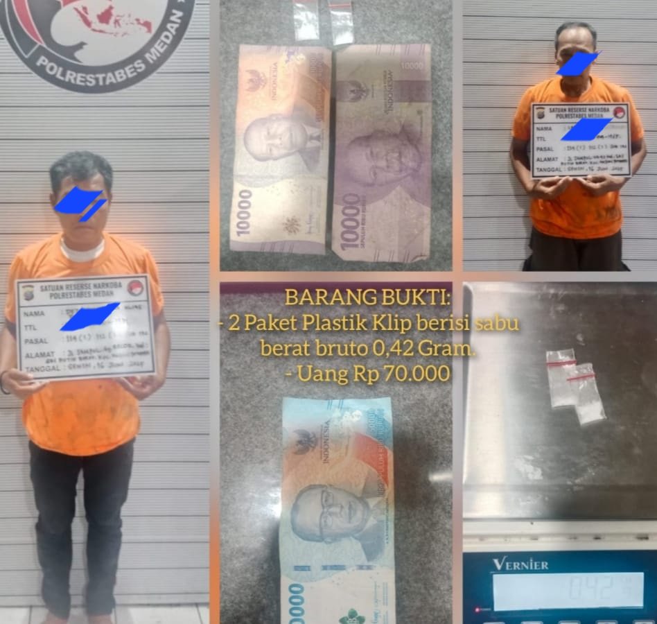 2 Pengedar Sabu Jalan Sampul Ditangkap