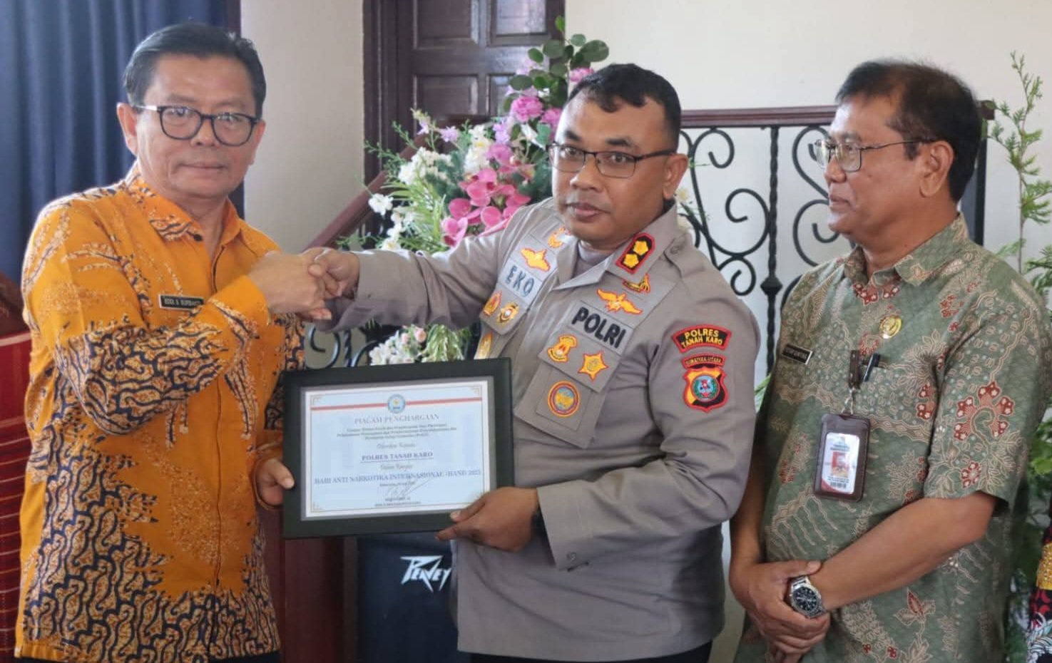 Polres Tanah Karo Terima Penghargaan Dalam Peringatan HANI 2025