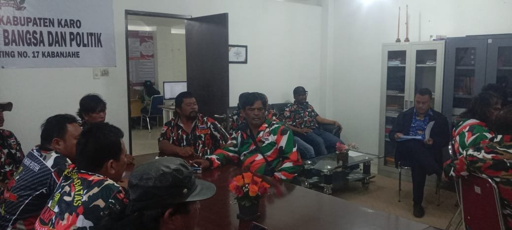 Laskar Merah Putih Karo Daftar ke Kesbangpol, Tetap Ginting: Pertahankan Kondusifitas di Karo