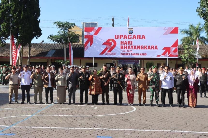 Peringati Hari Bhayangkara ke-79, Kapolres Karo: Tranformasi Polri untuk Indonesia Emas 2045