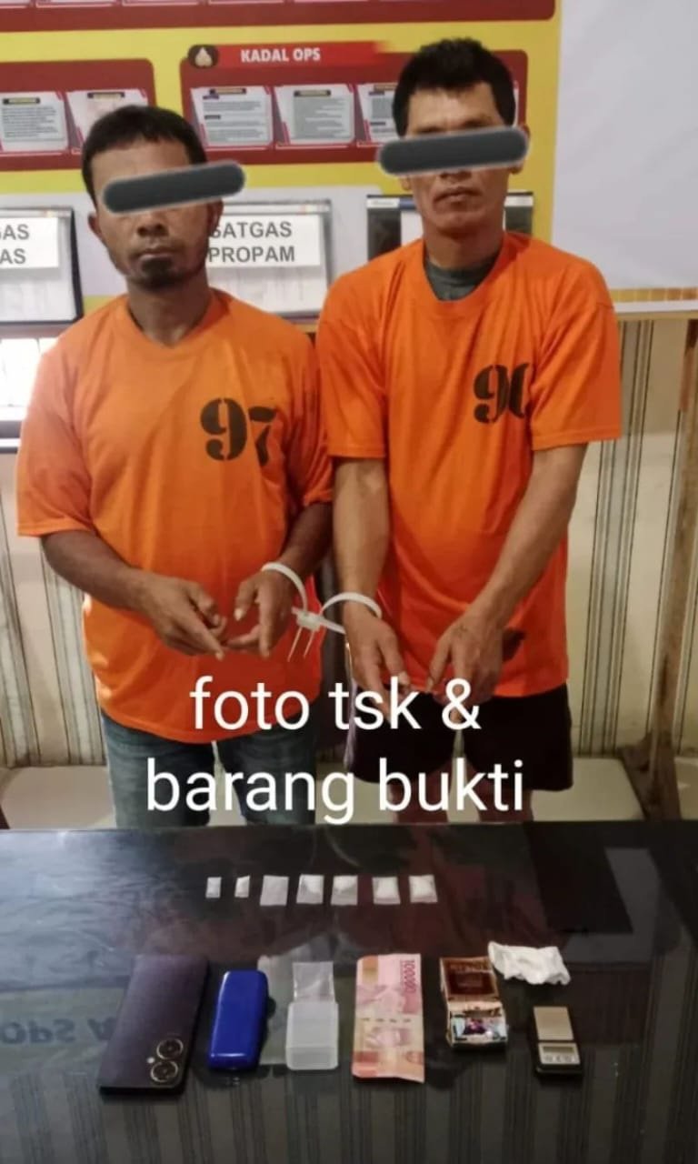 2 Petani di Kutabuluh Ditangkap Satres Narkoba Polres Tanah Karo, Miliki & Edarkan Shabu