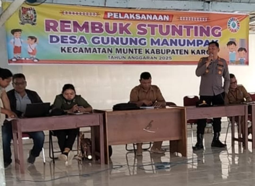 Polsek Munte Ikuti Rembuk Stunting & Peningkatan Penanaman Jagung