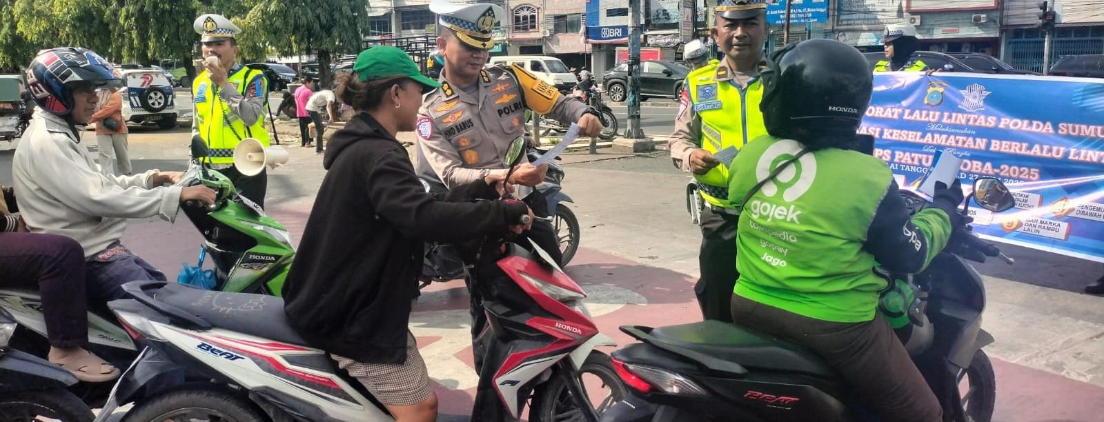 Hari Pertama Ops Patuh Toba 2025, Poldasu Tindak 1.423 Kenderaan