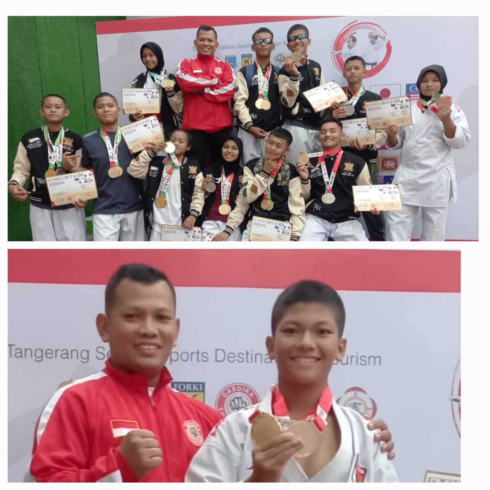 Karateka Gabdika Sumut Bawa Pulang 10 Medali dari Kejuaraan Asia-Pasifik 2025 di Banten