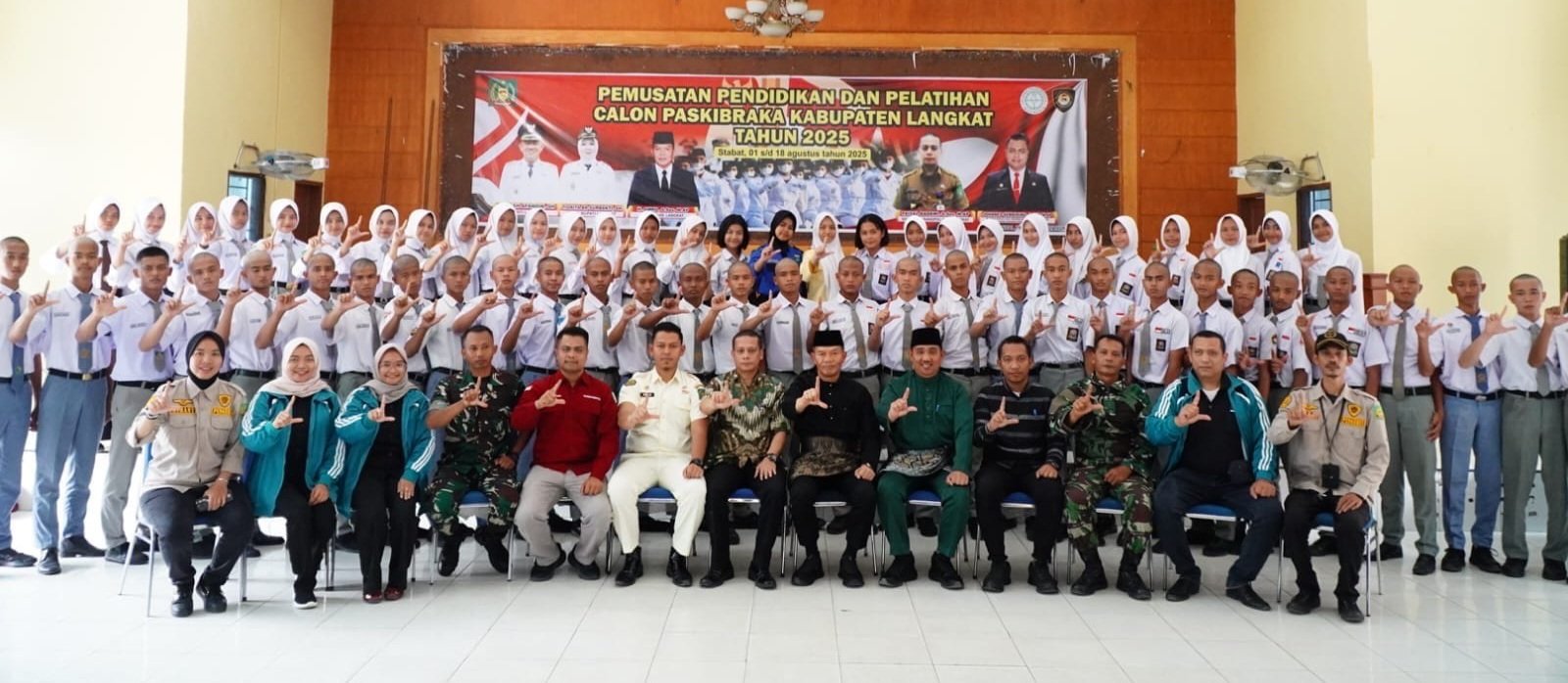 58 Pelajar Langkat Siap Kibarkan Sang Merah Putih