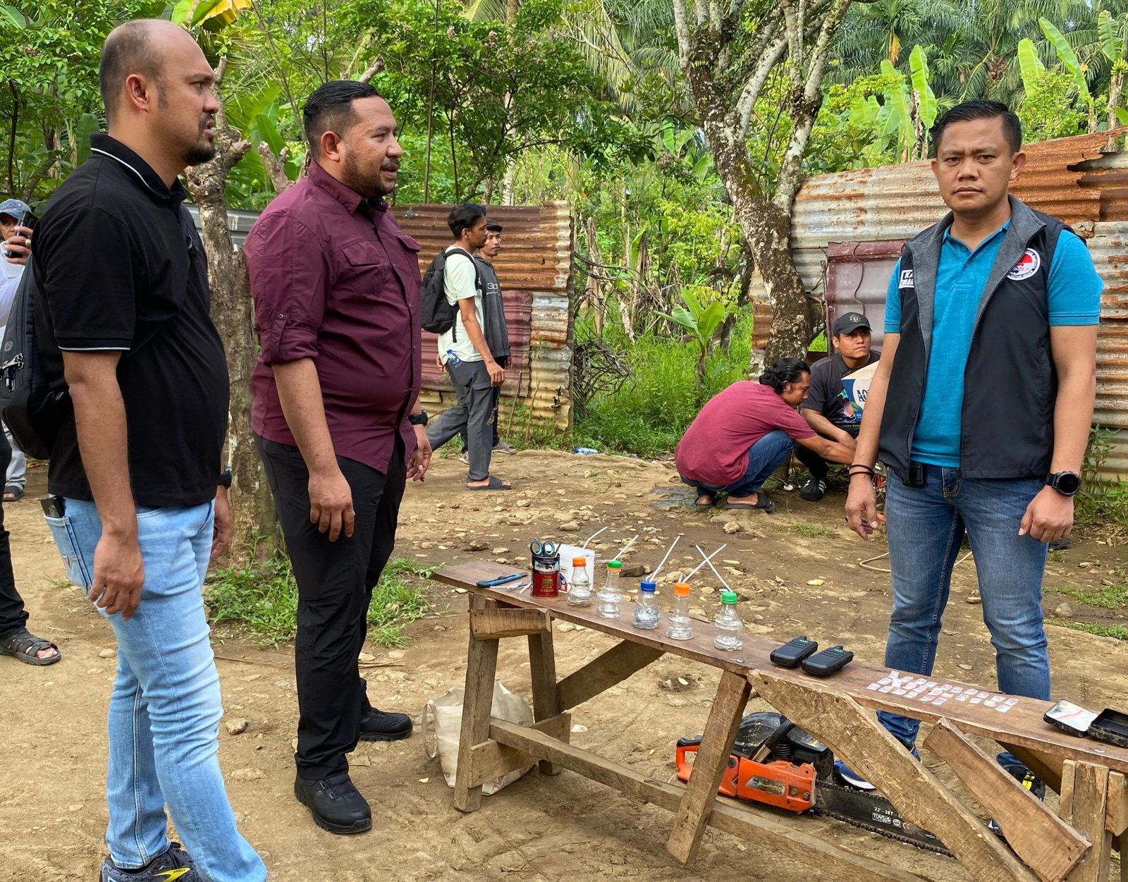 Polrestabes Medan Gerebek Sarang Narkoba di Desa Durin Simbelang, 26 Paket Sabu Diamankan