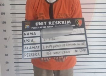 Polsek Medan Timur Amankan Maling Kaca Spion Mobil