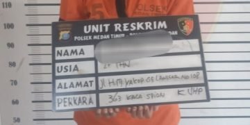 Polsek Medan Timur Amankan Maling Kaca Spion Mobil