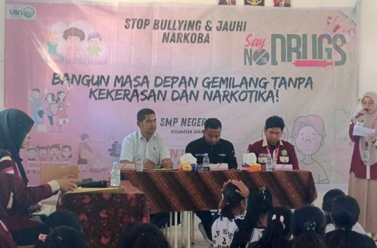 Polsek Juhar Dukung Mahasiswa UINSU Sosialisasi Pencegahan Kenakalan Remaja