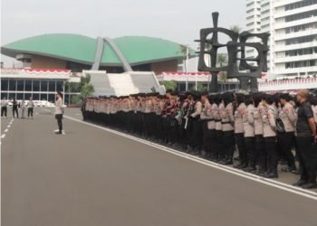 452 Personel Gabungan Amankan Aksi di DPR Hari Ini