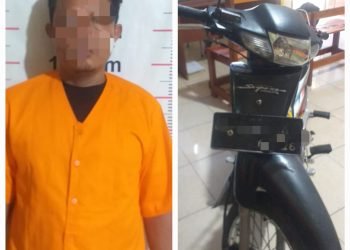 Terekam CCTV, Polsek Bahorok Tangkap Pelaku Curanmor