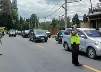 Rekayasa Lalu Lintas Polres Tanah Karo, Jalur Wisata Berastagi Aman & Terkendali